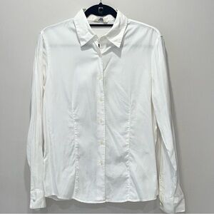 Brooks Brothers White Cotton Button Down  Dress Shirt